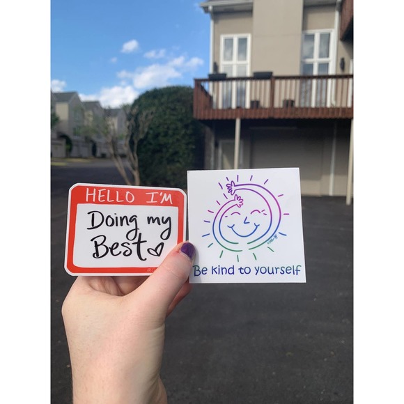 Motivational Sticker Pack for Hydro Flasks, Laptops, Cars| Doing My Best Sticker - Picture 6 of 7